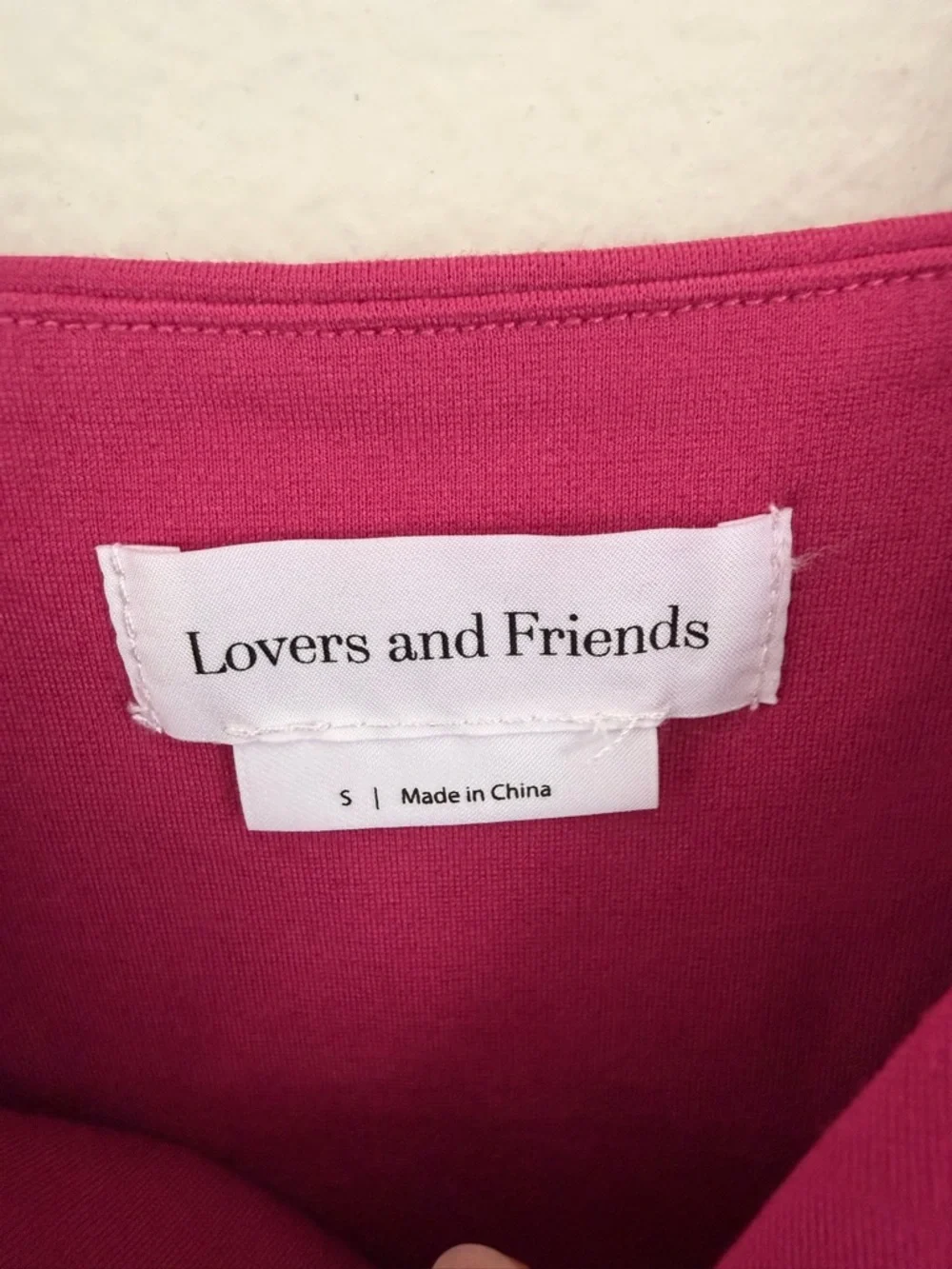 Lovers and Friends Lucie Midi Dress in Fuchsia Pink Side Slit Size Small - Picture 6 of 8